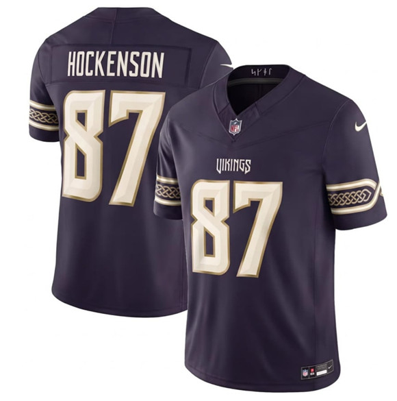 Minnesota Vikings #87 T.J. Hockenson Deep Purple 2026 F.U.S.E. Rivalries Collection Limited Football Stitched Jersey