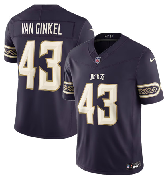 Minnesota Vikings #43 Andrew Van Ginkel Deep Purple 2026 F.U.S.E. Rivalries Collection Limited Football Stitched Jersey