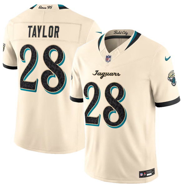 Jacksonville Jaguars #28 Fred Taylor Cream 2026 F.U.S.E. Rivalries Collection Limited Football Stitched Jersey