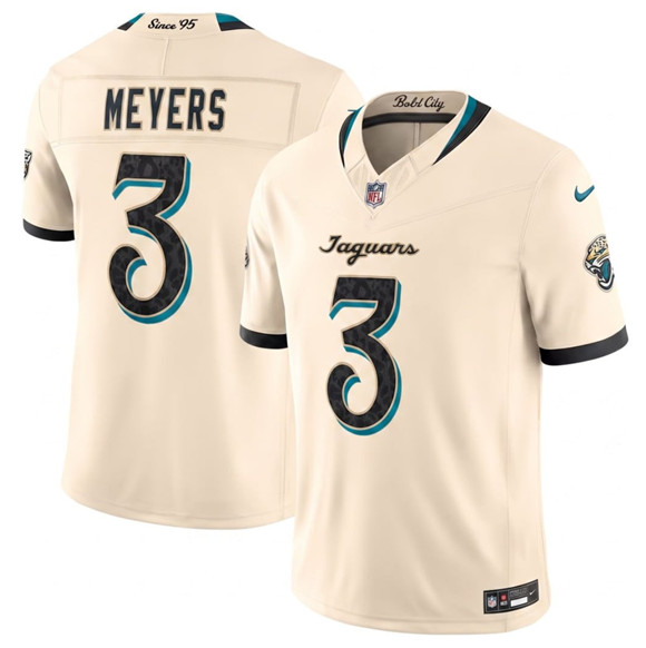 Jacksonville Jaguars #3 Jakobi Meyers Cream 2026 F.U.S.E. Rivalries Collection Limited Football Stitched Jersey