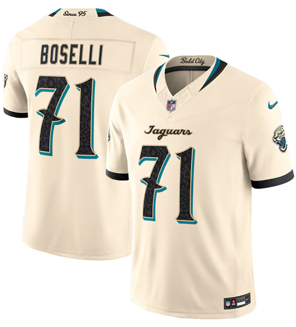 Jacksonville Jaguars #71 Tony Boselli Cream 2026 F.U.S.E. Rivalries Collection Limited Football Stitched Jersey