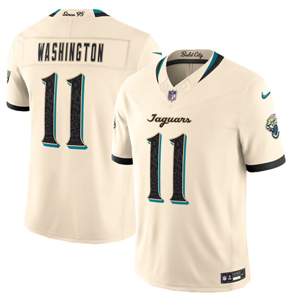 Jacksonville Jaguars #11 Parker Washington Cream 2026 F.U.S.E. Rivalries Collection Limited Football Stitched Jersey