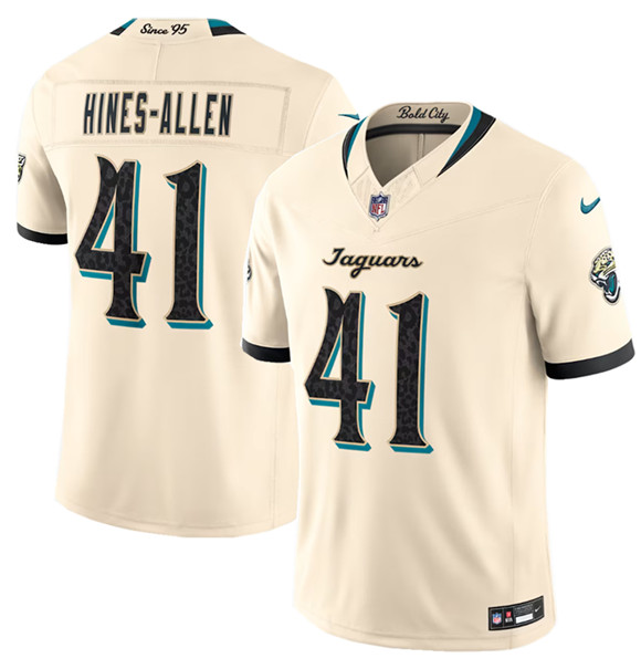 Jacksonville Jaguars #41 Josh Hines-Allen Cream 2026 F.U.S.E. Rivalries Collection Limited Football Stitched Jersey