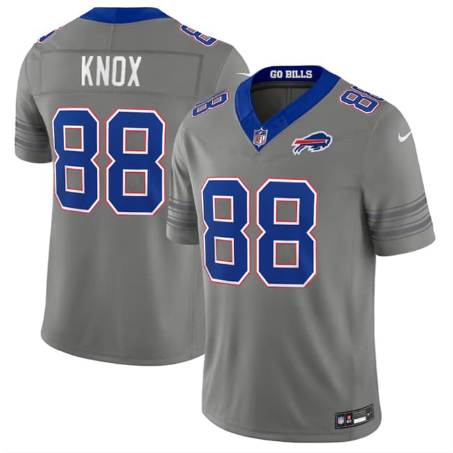 Buffalo Bills #88 Dawson Knox Gray F.U.S.E. 2026 Nickel City Vapor Football Stitched Jersey