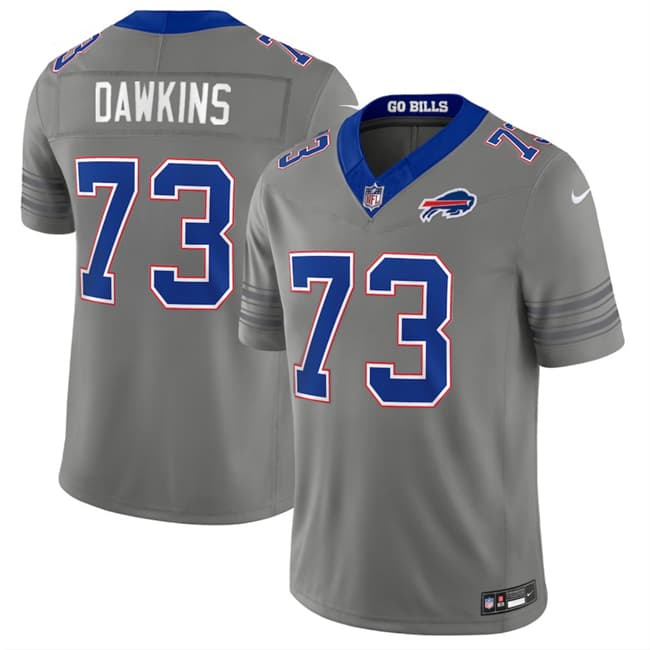 Buffalo Bills #73 Dion Dawkins Gray F.U.S.E. 2026 Nickel City Vapor Football Stitched Jersey