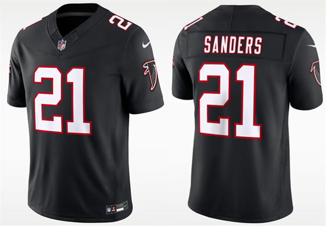 Atlanta Falcons #21 Deion Sanders Black F.U.S.E. Vapor Untouchable Limited Football Stitched Jersey