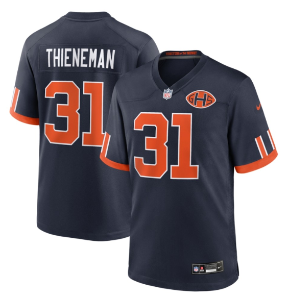 Chicago Bears #31 Dillon Thieneman Navy 2026 F.U.S.E. Rivalries Collection Limited Football Stitched Jersey Chicago Bears #31 Dillon Thieneman Navy 2026 F.U.S.E. Rivalries Collection Limited Football Stitched Jersey