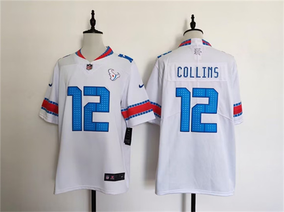 Houston Texans #12 Nico Collins White 2026 Rivalries Collection Limited Football Stitched Jersey
