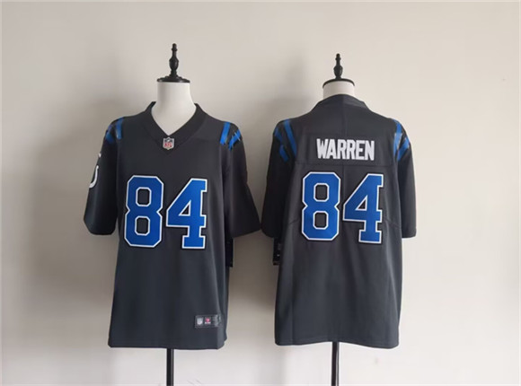 Indianapolis Colts #84 Tyler Warren Dark Gray 2026 Rivalries Collection Limited Football Stitched Jersey