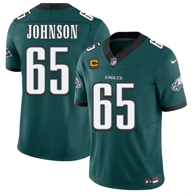 Philadelphia Eagles #65 Lane Johnson Green 2026 F.U.S.E. 4-Star C Patch Vapor Untouchable Limited Football Stitched Jersey