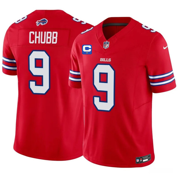 Buffalo Bills #9 Bradley Chubb Red 2026 F.U.S.E. 1-Star C Patch Vapor Untouchable Limited Football Stitched Jersey