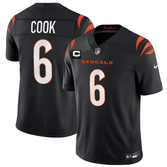Cincinnati Bengals #6 Bryan Cook Black 2026 F.U.S.E. 1-Star C Patch Vapor Untouchable Limited Football Stitched Jersey