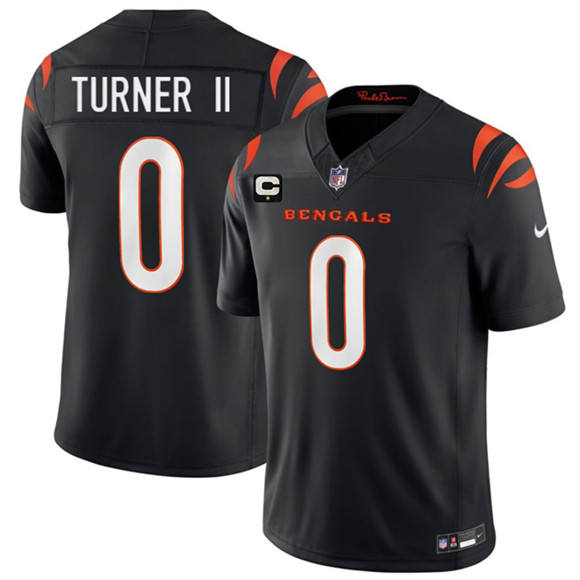 Cincinnati Bengals #0 DJ Turner II Black 2026 F.U.S.E. 1-Star C Patch Vapor Untouchable Limited Football Stitched Jersey