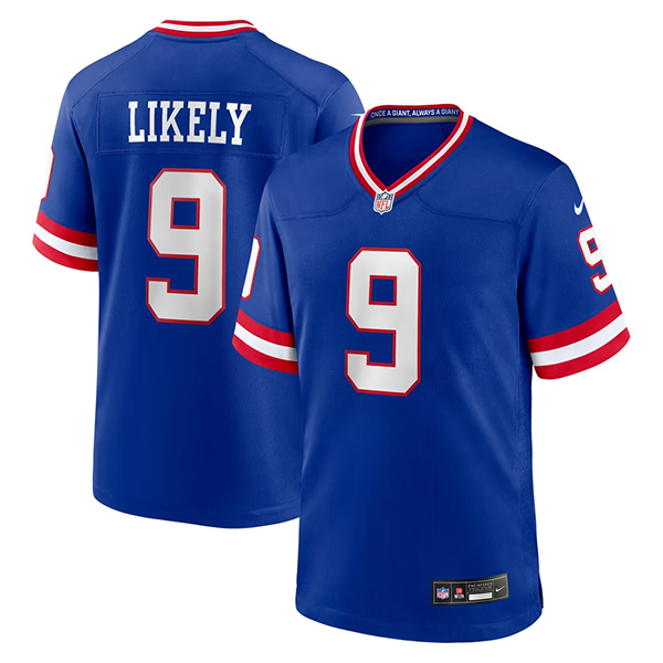 New York Giants #9 Isaiah Likely Blue 2026 Classic Vapor Untouchable Limited Football Stitched Jersey New York Giants #9 Isaiah Likely Blue 2026 Classic Vapor Untouchable Limited Football Stitched Jersey