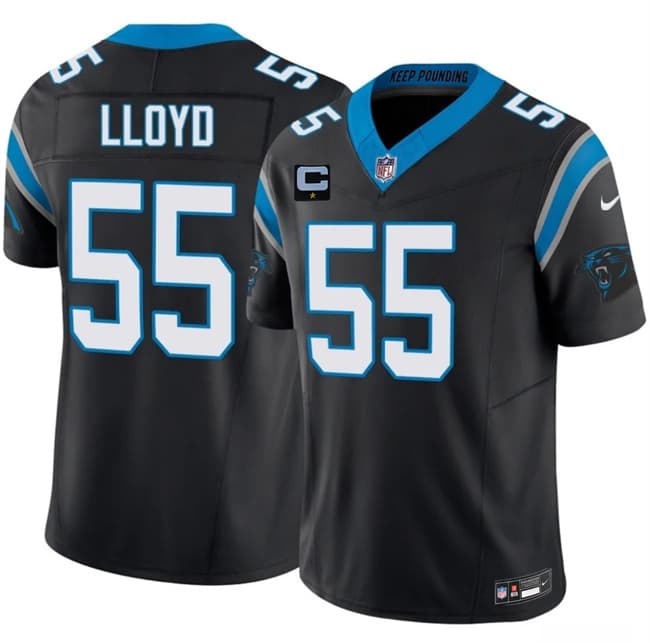 Carolina Panthers #55 Devin Lloyd Black 2026 F.U.S.E. 1-Star C Patch Vapor Limited Football Stitched Jersey