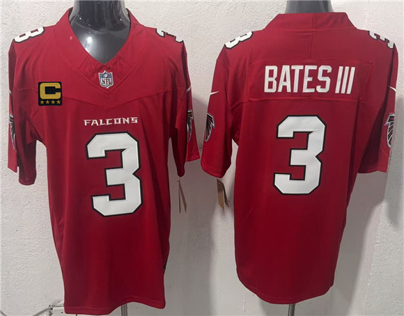 Atlanta Falcons #3 Jessie Bates III Red 2026 New F.U.S.E. 4-Star C Patch Vapor Untouchable Limited Football Stitched Jersey Atlanta Falcons #3 Jessie Bates III Red 2026 New F.U.S.E. 4-Star C Patch Vapor Untouchable Limited Football Stitched Jersey