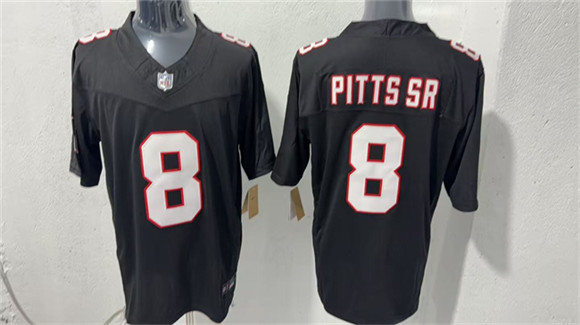 Atlanta Falcons #8 Kyle Pitts Black F.U.S.E. Vapor Untouchable Limited Stitched Football Stitched Jersey