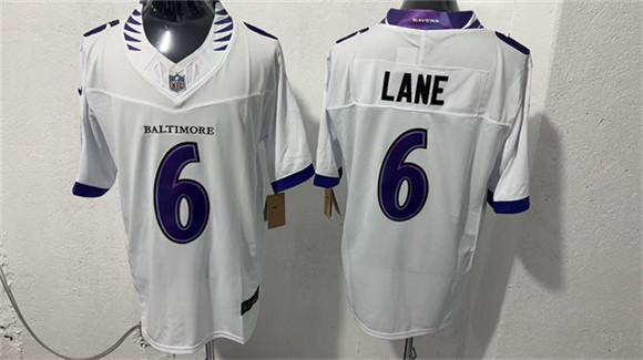 Baltimore Ravens #6 Ja'Kobi Lane White 2026 F.U.S.E. Vapor Stitched Limited Football Stitched Jersey