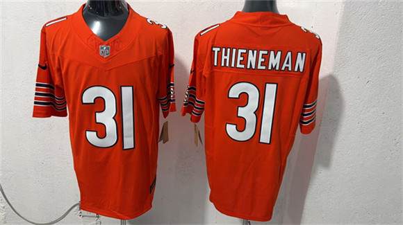 Chicago Bears #31 Dillon Thieneman Orange 2026 F.U.S.E. Vapor Untouchable Limited Football Stitched Jersey Chicago Bears #31 Dillon Thieneman Orange 2026 F.U.S.E. Vapor Untouchable Limited Football Stitched Jersey