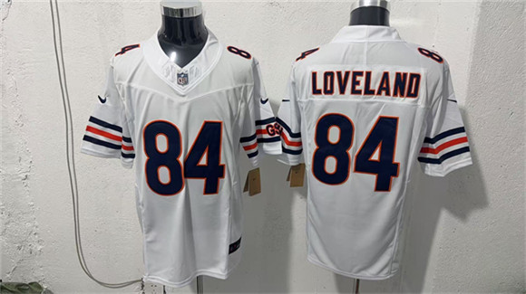 Chicago Bears #84 Colston Loveland White 2026 F.U.S.E. Vapor Untouchable Limited Football Stitched Jersey