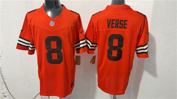 Cleveland Browns #8 Jared Verse Orange 2026 Vapor Limited Football Stitched Jersey