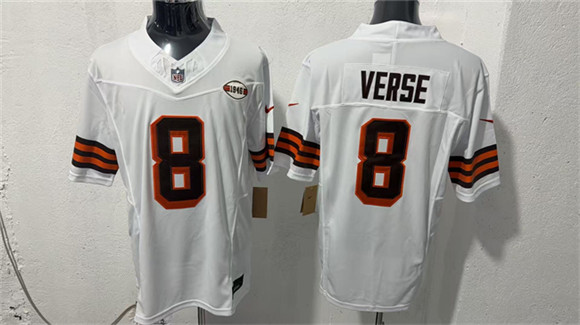 Cleveland Browns #8 Jared Verse White 2026 1946 Collection Vapor Limited Football Stitched Jersey
