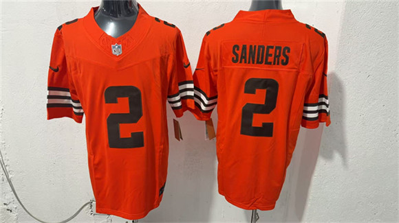 Cleveland Browns #2 Shedeur Sanders Orange 2026 Vapor Limited Football Stitched Jersey Cleveland Browns #2 Shedeur Sanders Orange 2026 Vapor Limited Football Stitched Jersey