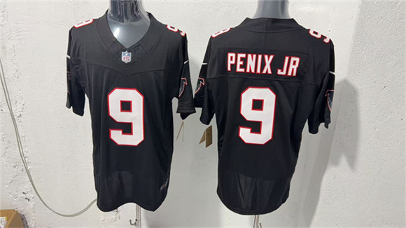 Atlanta Falcons #9 Michael Penix Jr. Black F.U.S.E. Vapor Untouchable Limited Football Stitched Jersey Atlanta Falcons #9 Michael Penix Jr. Black F.U.S.E. Vapor Untouchable Limited Football Stitched Jersey