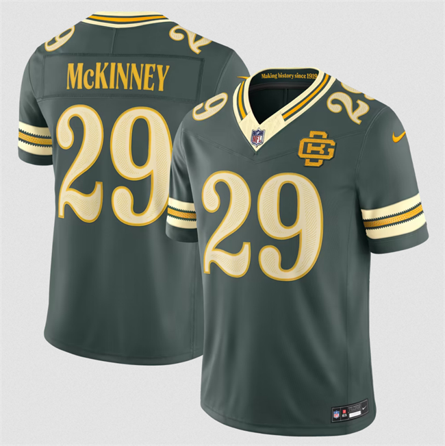 Green Bay Packers #29 Xavier McKinney Dark Green 2026 F.U.S.E. Rivalries Collection Limited Football Stitched Jersey