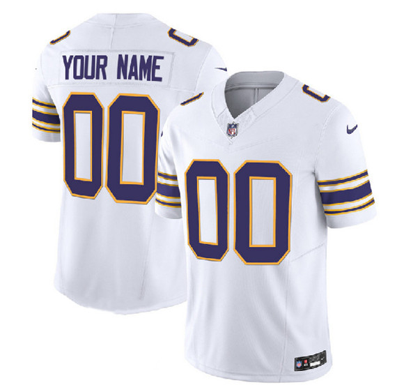 Minnesota Vikings Active Player Custom White F.U.S.E. Limited Football Stitched Jersey