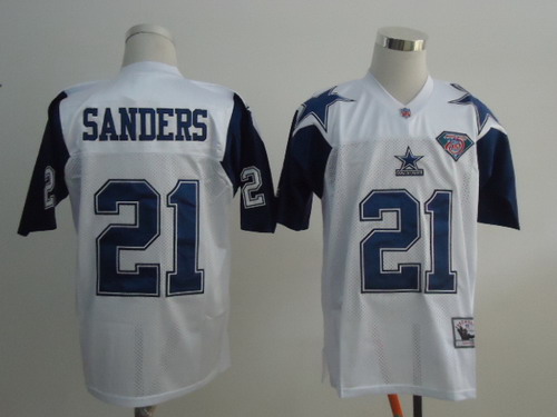 Dallas Cowboys #21 Deion Sanders White Thanksgivings 75TH Throwback Jersey Dallas Cowboys #21 Deion Sanders White Thanksgivings 75TH Throwback Jersey