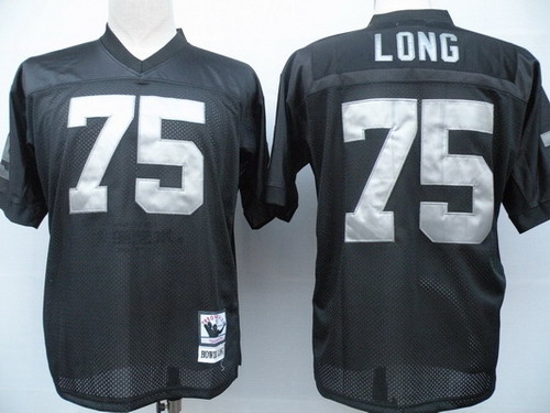 Oakland Raiders #75 Howie Long Black Throwback Jersey Oakland Raiders #75 Howie Long Black Throwback Jersey