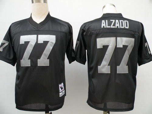Oakland Raiders #77 Lyle Alzado Black Throwback Jersey Oakland Raiders #77 Lyle Alzado Black Throwback Jersey