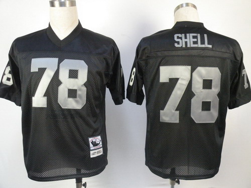 Oakland Raiders #78 Art Shell Black Throwback Jersey Oakland Raiders #78 Art Shell Black Throwback Jersey