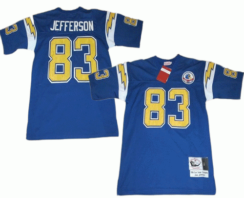 San Diego Chargers #83 John Jefferson Navy Blue Throwback Jersey San Diego Chargers #83 John Jefferson Navy Blue Throwback Jersey