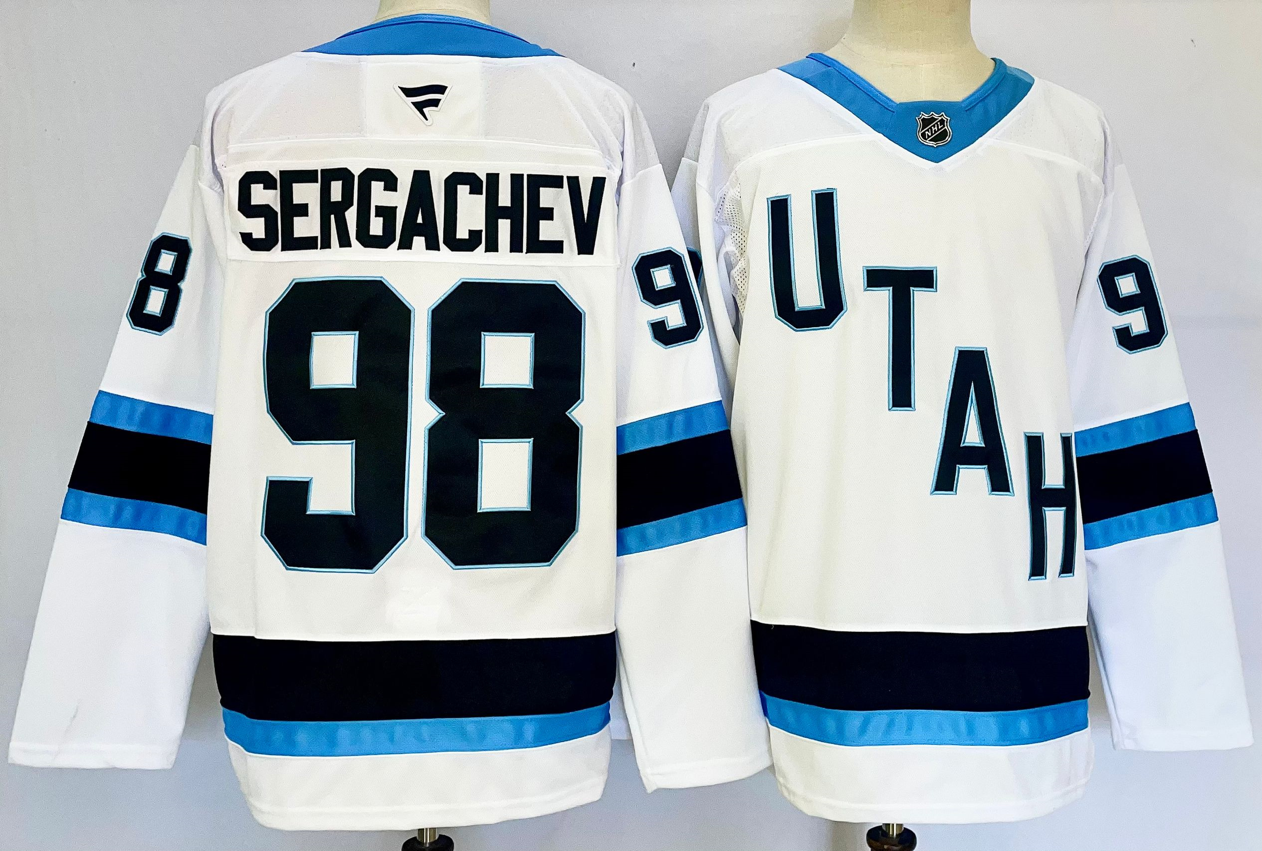 Utah Hockey Club #98 Mikhail Sergachev White 2024-25 Stitched Jersey