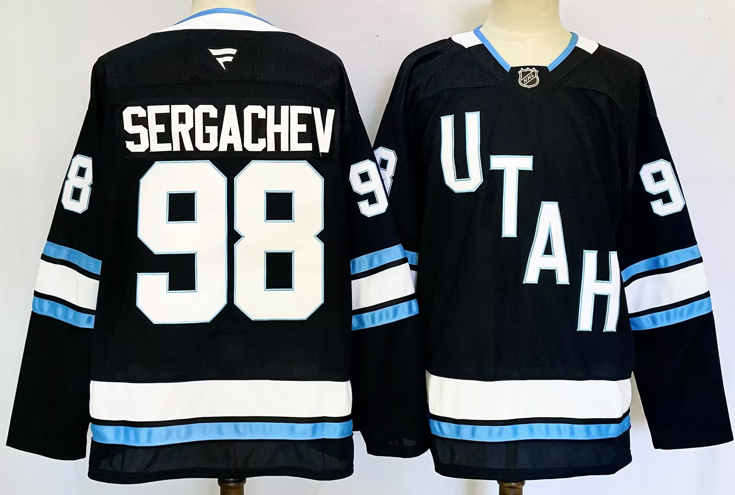 Utah Hockey Club #98 Mikhail Sergachev Navy 2024-25 Stitched Jersey