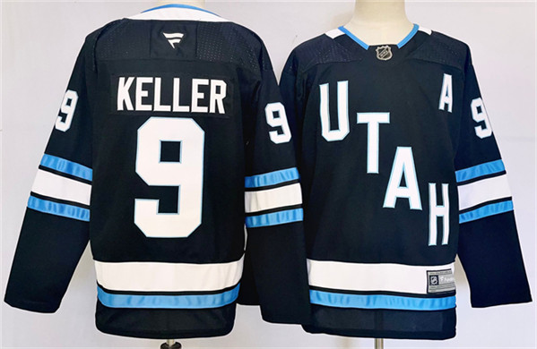 Utah Hockey Club #9 Clayton Keller Navy Stitched Jersey