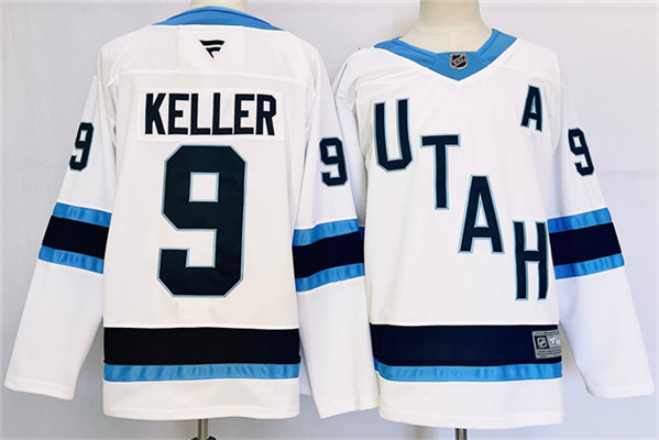 Utah Hockey Club #9 Clayton Keller White Stitched Jersey