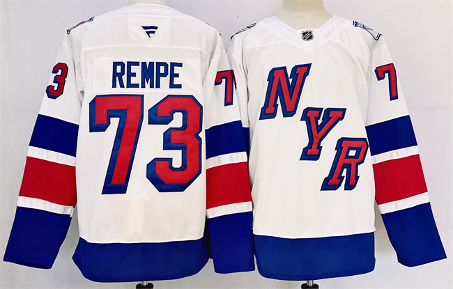 New York Rangers #73 Matt Rempe White 2024-25 Stadium Series Stitched Jersey