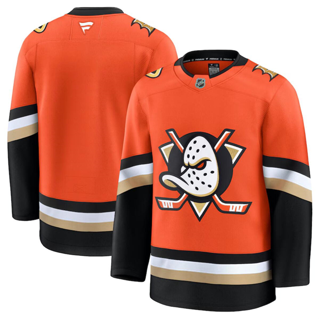 Anaheim Ducks Blank Orange 2024-25 Home Stitched Hockey Jersey