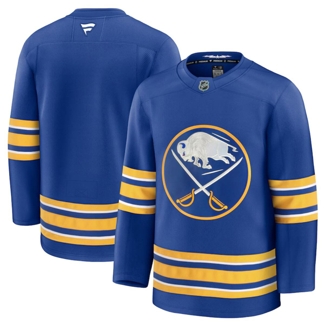 Buffalo Sabres Blank Blue 2024-25 Home Stitched Hockey Jersey