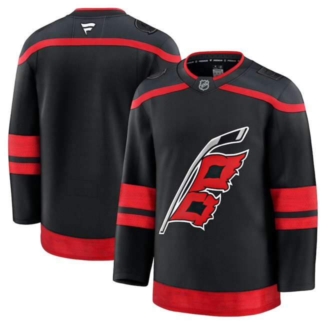 Carolina Hurricanes Blank Black 2024-25 Home Stitched Hockey Jersey