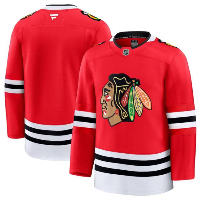 Chicago Blackhawks Blank Red 2024-25 Home Stitched Hockey Jersey