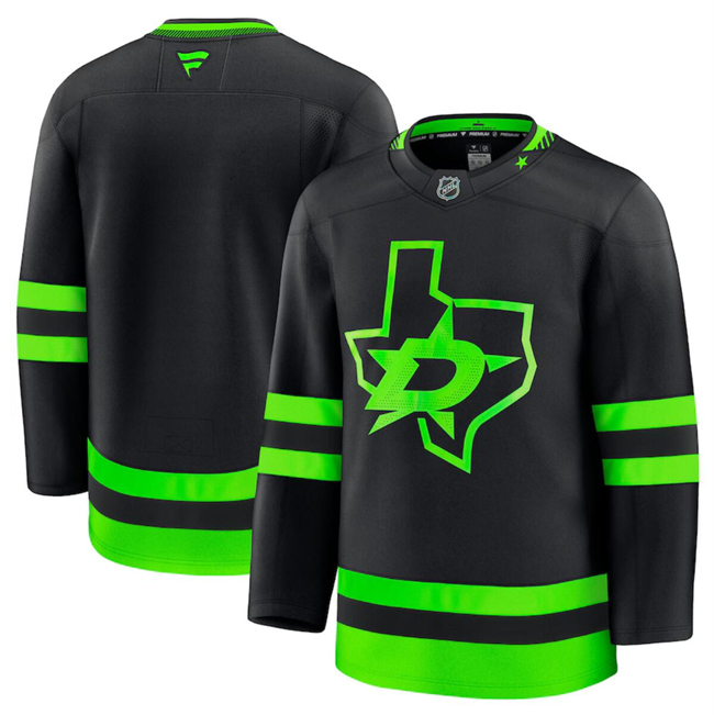 Dallas Stars Blank Black 2024-25 Alternate Stitched Hockey Jersey