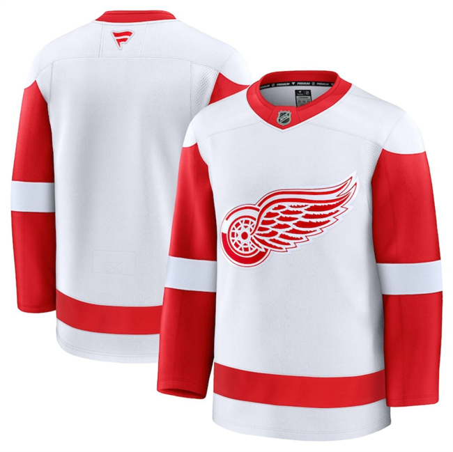 Detroit Red Wings Blank White 2024-25 Away Stitched Hockey Jersey