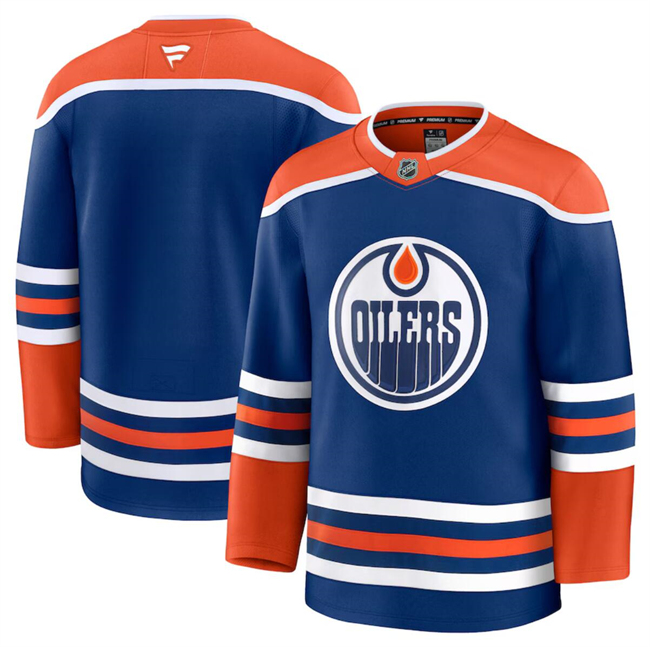 Edmonton Oilers Blank Royal 2024-25 Home Stitched Hockey Jersey