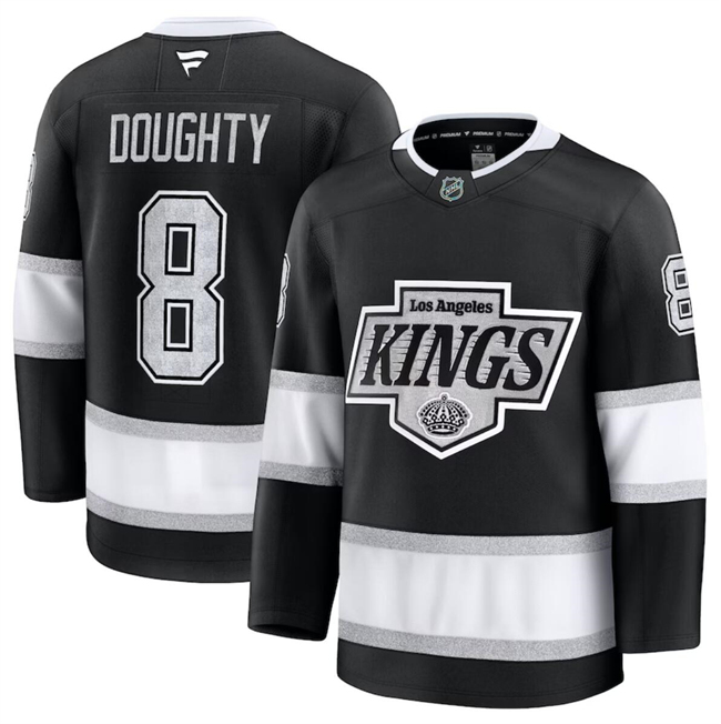 Los Angeles Kings #8 Drew Doughty Black 2024-25 Home Stitched Hockey Jersey