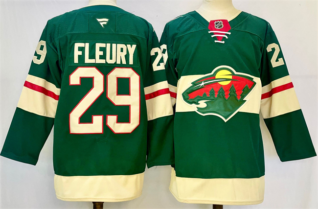Minnesota Wild #29 Marc-Andre Fleury Green 2024-25 Home Stitched Hockey Jersey