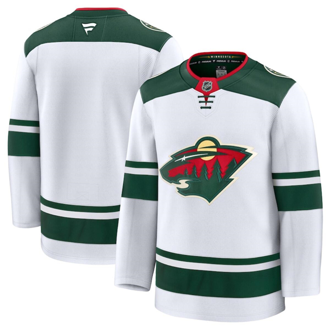 Minnesota Wild Blank White 2024-25 Away Stitched Hockey Jersey